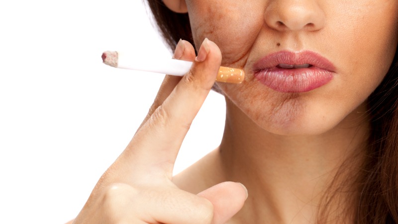 Tabagisme mauvais pour la peau